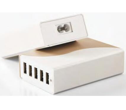 10A 5 USB Ports Desktop Charger